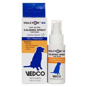 Halcyon-K9 P.E.T. Pheromone Calming Spray for Dogs  Vedco